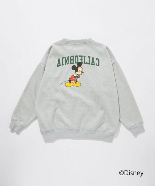 green label relaxing（グリーンレーベルリラクシング）の「【WEB限定】＜GLR or＞DISNEY ミッキーマウス / カレッジ プリント スウェット（スウェット・メンズ・ライトグレー/ブラック/ダークグリーン/ブラウン・S/M/L/XL）」の5枚目の写真