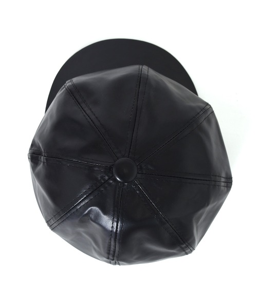 w closet（ダブルクローゼット）の「レザー風キャスケット（キャスケット・レディース・ブラック/キャメル・FREE）」の7枚目の写真