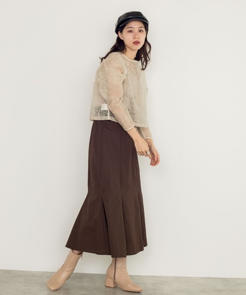 w closet（ダブルクローゼット）の「レザー風キャスケット（キャスケット・レディース・ブラック/キャメル・FREE）」の13枚目の写真