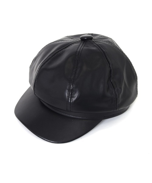 w closet（ダブルクローゼット）の「レザー風キャスケット（キャスケット・レディース・ブラック/キャメル・FREE）」の20枚目の写真