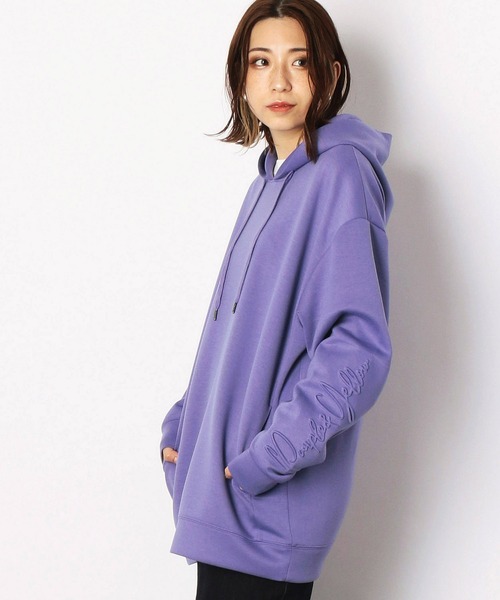 Purple&Yellow（パープルアンドイエロー）の「ロゴエンボスビッグプルオーバーパーカ（パーカー・メンズ・ブラック/パープル/グレイッシュベージュ/オフホワイト・SMALL/MEDIUM/LARGE/X-LARGE）」の15枚目の写真