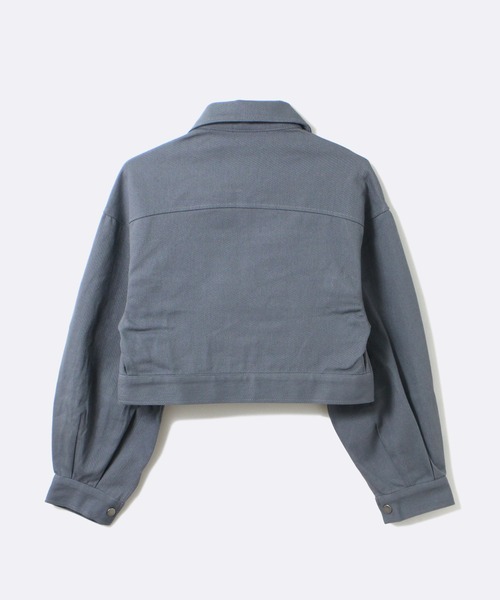 one way(ワンウェイ)の「【oneway Jeans】加工ありツイルショート丈ジャケット(その他アウター・レディース・ブラック/ライトブルー・FREE)」の15枚目の写真