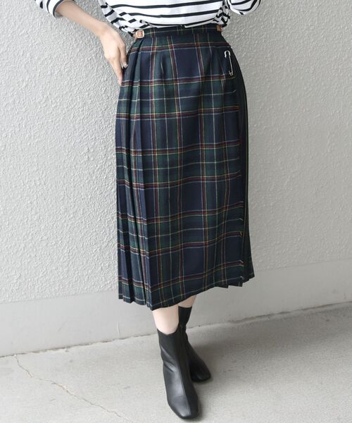 O'NEIL of DUBLIN(オニールオブダブリン)の「O'NEIL OF DUBLIN: チェック ロング スカート◇(スカート・レディース・ブラック/オレンジ/グリーン・SMALL/MEDIUM)」の9枚目の写真