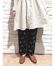 TSUHARU by Samansa Mos2 | 秋の実柄総刺繍パンツ(その他パンツ)