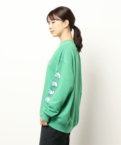 Right-on（ライトオン）の「「THE SMURFS」プリントトレーナー（スウェット・レディース・ブラック/グリーン・M/L/XL）」の4枚目の写真