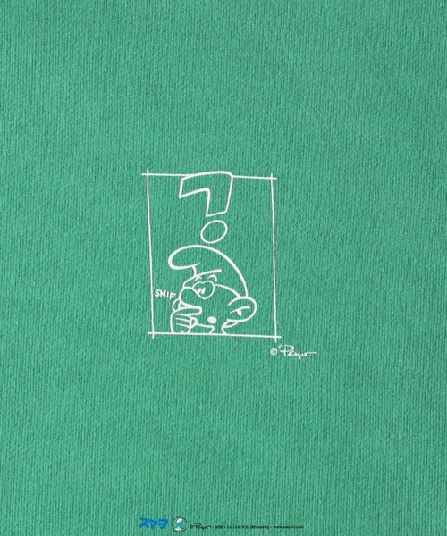 Right-on（ライトオン）の「「THE SMURFS」プリントトレーナー（スウェット・レディース・ブラック/グリーン・M/L/XL）」の10枚目の写真