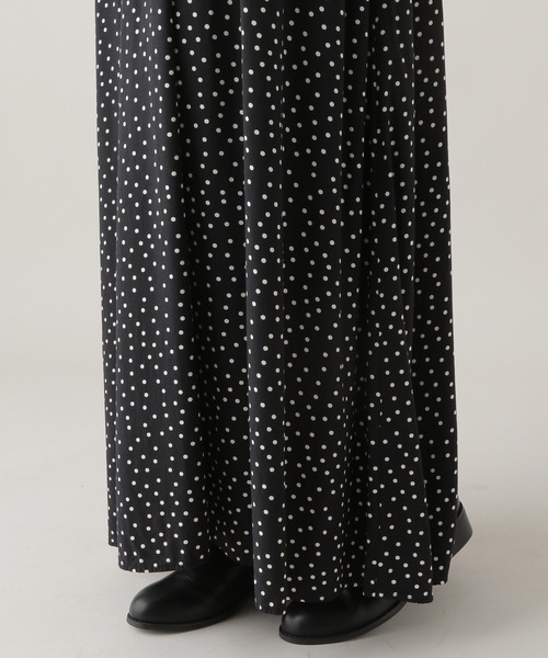 studio CLIP(スタディオクリップ)の「《Natural by studio CLIP》レーヨンドットドロストワンピース(ワンピース・レディース・ブラウン/ブラック・FREE)」の10枚目の写真