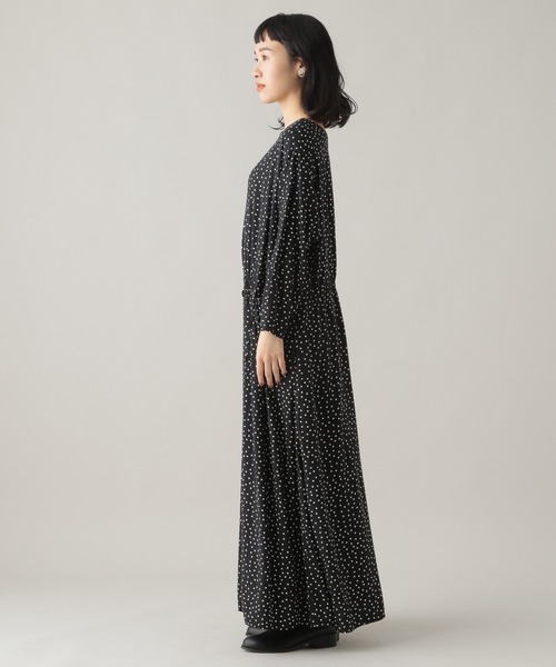 studio CLIP(スタディオクリップ)の「《Natural by studio CLIP》レーヨンドットドロストワンピース(ワンピース・レディース・ブラウン/ブラック・FREE)」の17枚目の写真