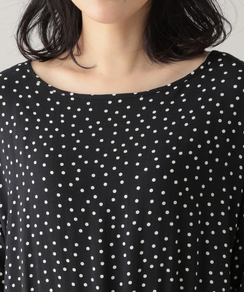 studio CLIP(スタディオクリップ)の「《Natural by studio CLIP》レーヨンドットドロストワンピース(ワンピース・レディース・ブラウン/ブラック・FREE)」の16枚目の写真