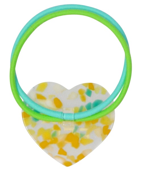 MILKFED.（ミルクフェド）の「MULTICOLOR HEART HAIR  ELASTIC（ヘアゴム・レディース・ブラック/ピンク/イエロー・ONE SIZE）」の8枚目の写真
