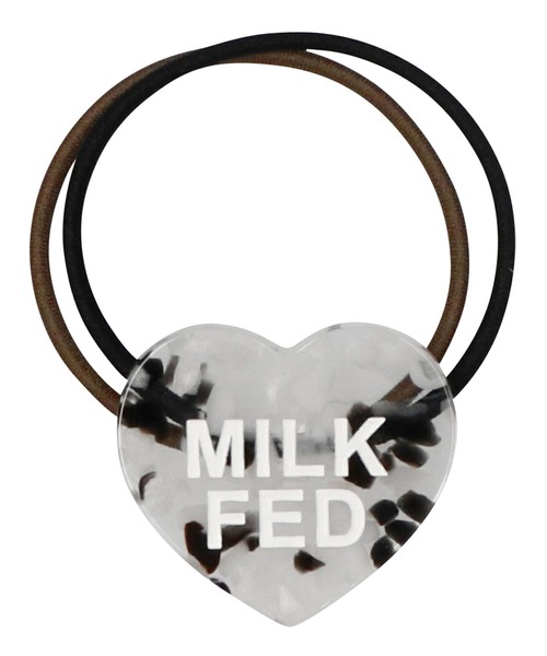 MILKFED.（ミルクフェド）の「MULTICOLOR HEART HAIR  ELASTIC（ヘアゴム・レディース・ブラック/ピンク/イエロー・ONE SIZE）」の5枚目の写真