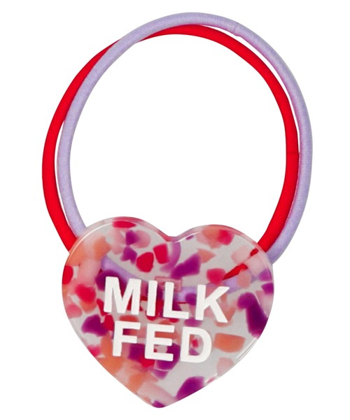 MILKFED.（ミルクフェド）の「MULTICOLOR HEART HAIR  ELASTIC（ヘアゴム・レディース・ブラック/ピンク/イエロー・ONE SIZE）」の10枚目の写真