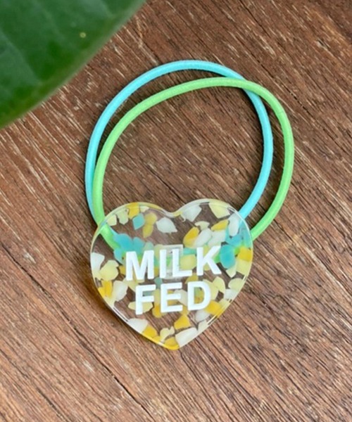 MILKFED.（ミルクフェド）の「MULTICOLOR HEART HAIR  ELASTIC（ヘアゴム・レディース・ブラック/ピンク/イエロー・ONE SIZE）」の15枚目の写真