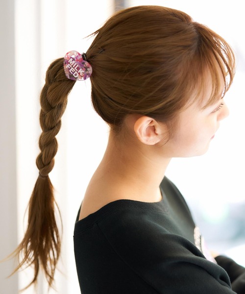 MILKFED.（ミルクフェド）の「MULTICOLOR HEART HAIR  ELASTIC（ヘアゴム・レディース・ブラック/ピンク/イエロー・ONE SIZE）」の12枚目の写真