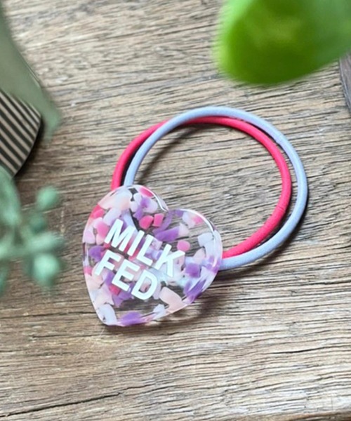 MILKFED.（ミルクフェド）の「MULTICOLOR HEART HAIR  ELASTIC（ヘアゴム・レディース・ブラック/ピンク/イエロー・ONE SIZE）」の14枚目の写真