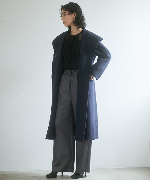 ANAYI ウールビーバーリバーフードコート アナイ シャルムビーバー