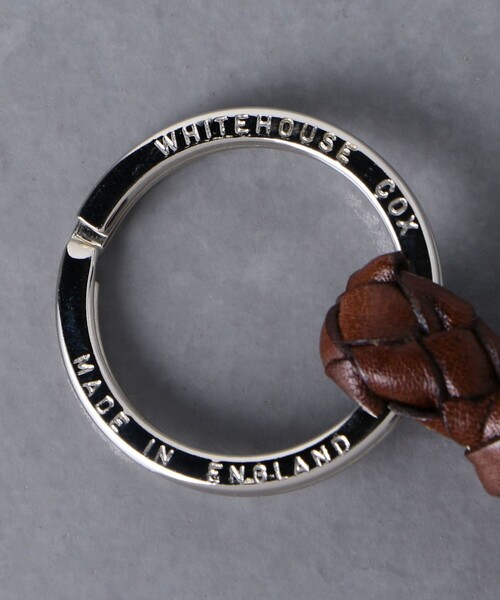 WHITE HOUSE COX（ホワイトハウスコックス）の「▲＜Whitehouse Cox（ホワイトハウスコックス）＞ P1280 メッシュ キーホルダー（キーホルダー・メンズ・ブラック/ダークグリーン/ダークブラウン/ベージュ/ネイビー・FREE）」の7枚目の写真
