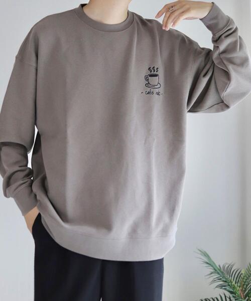 Cafe Holic ロゴ刺繍 カフェスウェット Coen Mr Szk スウェット Coen By Mr Szk コーエンバイミスタースズキ のファッション通販 Zozotown