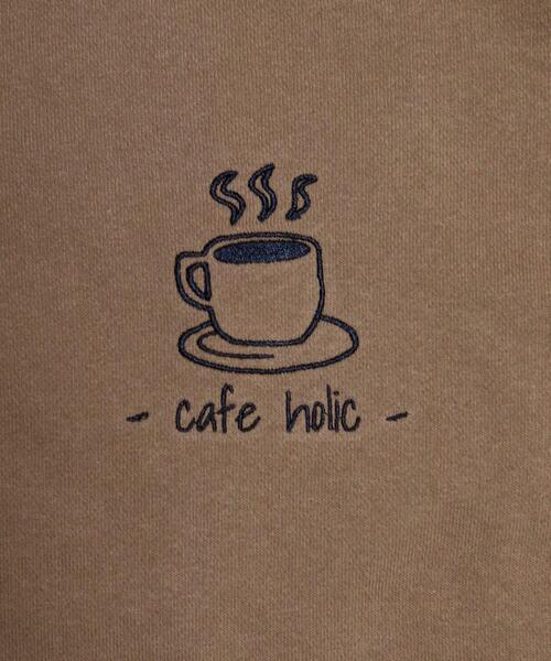 coen by Mr.SZK(コーエンバイミスタースズキ)の「- cafe holic - ロゴ刺繍 カフェスウェット【coen × Mr.SZK】(スウェット・メンズ・チャコールグレー/ブルー/オフホワイト/ブラウン・SMALL/MEDIUM/LARGE/X-LARGE)」の13枚目の写真