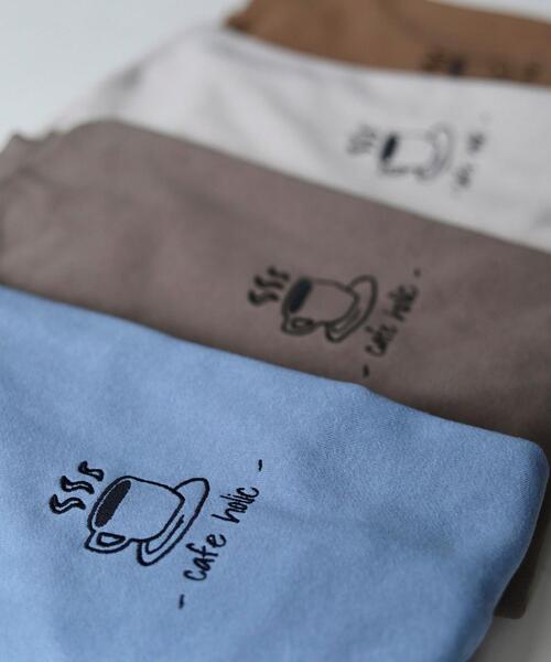 coen by Mr.SZK(コーエンバイミスタースズキ)の「- cafe holic - ロゴ刺繍 カフェスウェット【coen × Mr.SZK】(スウェット・メンズ・チャコールグレー/ブルー/オフホワイト/ブラウン・SMALL/MEDIUM/LARGE/X-LARGE)」の20枚目の写真