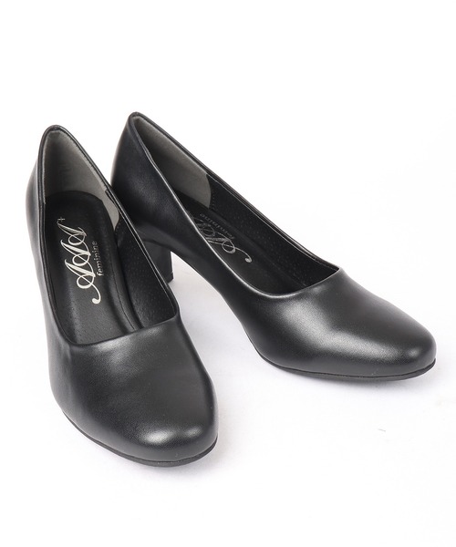 AAA+Feminine（サンエープラスフェミニン）の「AAA+Feminine ラウンドトゥ6.5ｃｍピンヒールリクルートパンプス（パンプス・レディース・ブラック/ブラック系その他/ブラック系その他2/ブラック系その他3・23/24/25/22/22.5/24.5/23.5）」の5枚目の写真