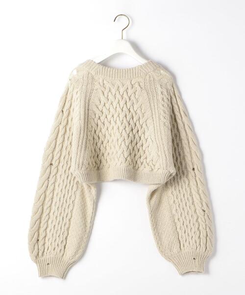 BRACTMENT(ブラクトメント)の「<BRACTMENT(ブラクトメント)>BM 2WAY ケーブルボレロ(カーディガン/ボレロ・レディース・ナチュラル/モカ・FREE)」の7枚目の写真