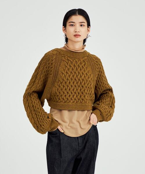 BRACTMENT(ブラクトメント)の「<BRACTMENT(ブラクトメント)>BM 2WAY ケーブルボレロ(カーディガン/ボレロ・レディース・ナチュラル/モカ・FREE)」の21枚目の写真