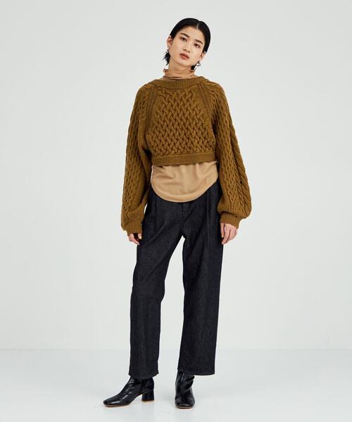 BRACTMENT(ブラクトメント)の「<BRACTMENT(ブラクトメント)>BM 2WAY ケーブルボレロ(カーディガン/ボレロ・レディース・ナチュラル/モカ・FREE)」の14枚目の写真