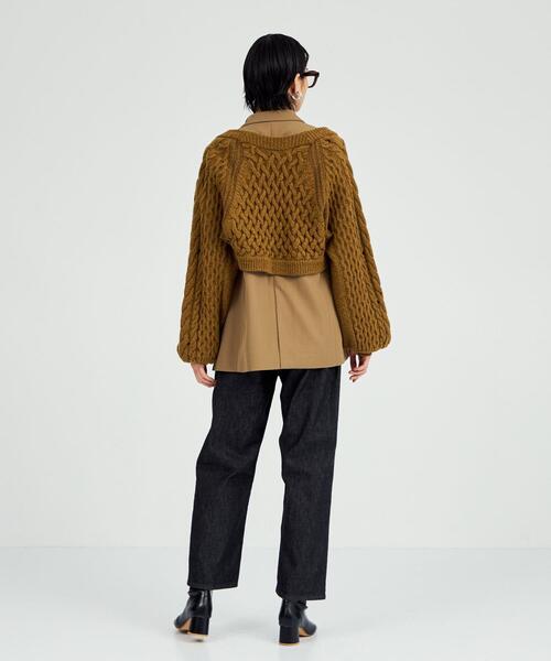 BRACTMENT(ブラクトメント)の「<BRACTMENT(ブラクトメント)>BM 2WAY ケーブルボレロ(カーディガン/ボレロ・レディース・ナチュラル/モカ・FREE)」の18枚目の写真