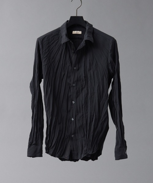 5351 POUR LES HOMMES（ゴーサンゴーイチプールオム）の「エステルツイルワッシャー シャツ（シャツ/ブラウス・メンズ・ホワイト/ブラック/カーキ/グレイッシュブルー・46/48/50）」の3枚目の写真