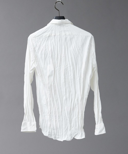 5351 POUR LES HOMMES（ゴーサンゴーイチプールオム）の「エステルツイルワッシャー シャツ（シャツ/ブラウス・メンズ・ホワイト/ブラック/カーキ/グレイッシュブルー・46/48/50）」の16枚目の写真