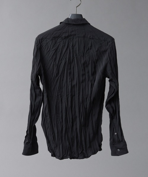 5351 POUR LES HOMMES（ゴーサンゴーイチプールオム）の「エステルツイルワッシャー シャツ（シャツ/ブラウス・メンズ・ホワイト/ブラック/カーキ/グレイッシュブルー・46/48/50）」の18枚目の写真