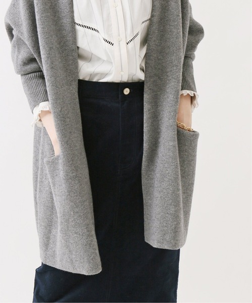 IENA イエナ ウール カシミヤ ロングカーディガン ニットコート ニット IENA アウター ウールカシミヤニットガウンコート◇ : ZOZOTOWN