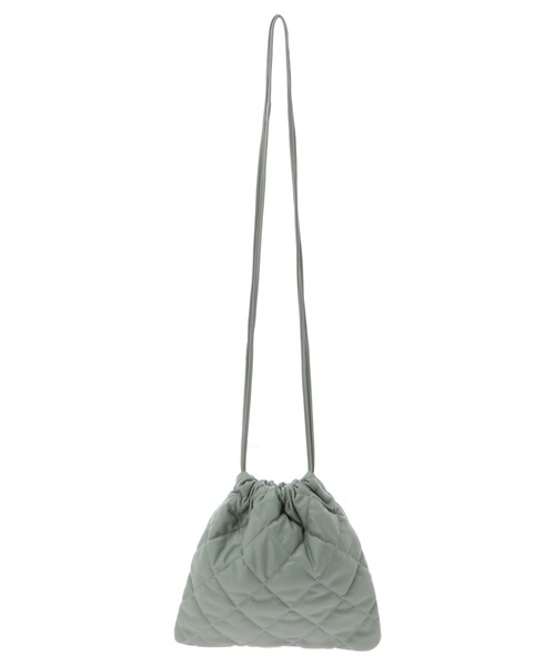 Green Parks(グリーンパークス)の「・キルティング巾着ショルダーバッグ*(ショルダーバッグ・レディース・グリーン/イエロー/グレイッシュベージュ/アイボリー・FREE)」の7枚目の写真