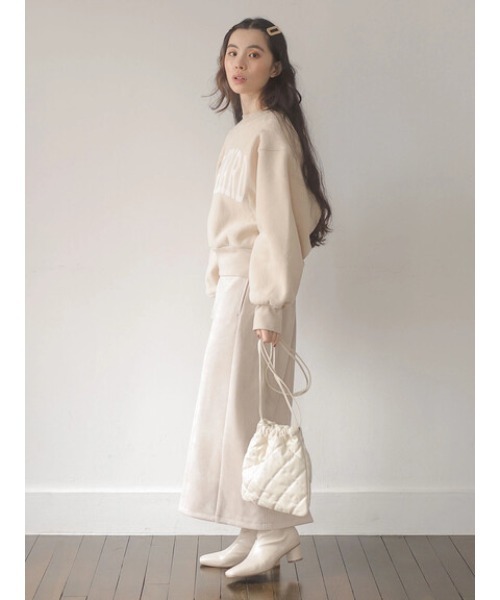 Green Parks(グリーンパークス)の「・キルティング巾着ショルダーバッグ*(ショルダーバッグ・レディース・グリーン/イエロー/グレイッシュベージュ/アイボリー・FREE)」の16枚目の写真