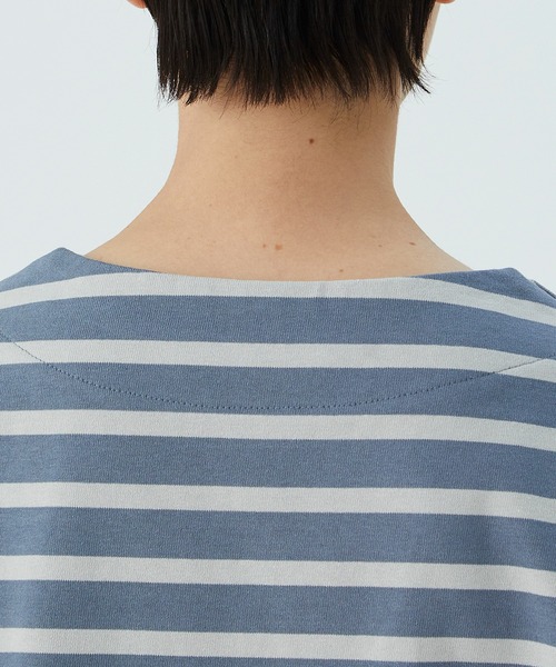 conges payes ADIEU TRISTESSE（コンジェ ペイエ アデュートリステス）の「バスクシャツ（Tシャツ/カットソー・レディース・ホワイト/ブルー/キナリ・FREE）」の22枚目の写真