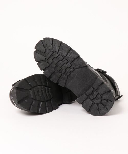 aimoha（アイモハ）の「ハイソールPU厚底スニーカーブーツ（ブーツ・メンズ・ブラック/ブラック系その他・26.0cm/25.0cm/26.5cm/27.0cm/25.5cm/24.5cm）」の4枚目の写真