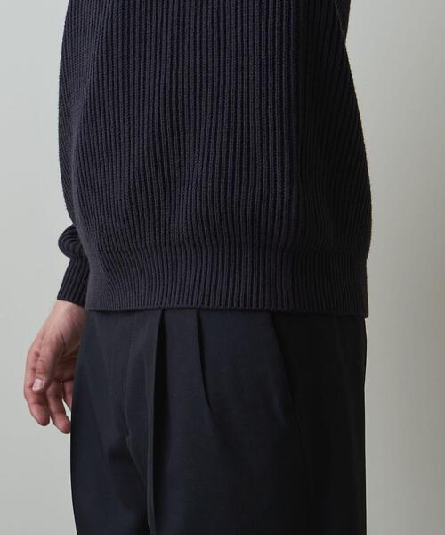 Steven Alan（スティーブンアラン）の「＜Steven Alan＞ AIR LOGG HENLEY NECK SWEATER-LOOSE/ニット（ニット/セーター・メンズ・ネイビー/ライトグレー・S/L/M/XL）」の21枚目の写真