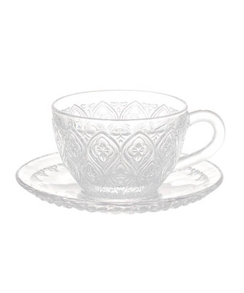 DULTON（ダルトン）の「GLASS CUP & SAUCER "FIORE"/グラスカップ&ソーサー "フィオーレ"（グラス/マグカップ/タンブラー・メンズ・ブラウン/ブルー/グリーン/クリア・FREE）」の11枚目の写真