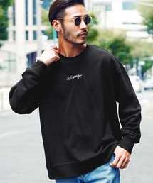 US.POLO ASSN./ユーエスポロアッスン ブランド別注 裏毛ワンポイント刺繍 スウェットトレーナー