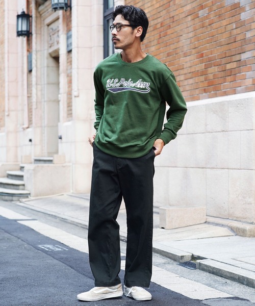 U.S. POLO ASSN.(ユーエスポロアッスン)の「US.POLO ASSN./ユーエスポロアッスン ブランド別注 裏毛ワンポイント刺繍 スウェットトレーナー(スウェット・メンズ・ホワイト×ブラック/ブラック×ホワイト/グレー系その他/ブルー系その他/グレー系その他2/ブラック系その他2/グリーン系その他/ホワイト系その他/グリーン系その他3/ブルー系その他3/グレー系その他6/グレー系その他4/ブルー系その他2/グレー系その他3/ブラック系その他/ホワイト系その他2/グレー系その他5/グリーン系その他2・MEDIUM/LARGE/X-LARGE)」の22枚目の写真
