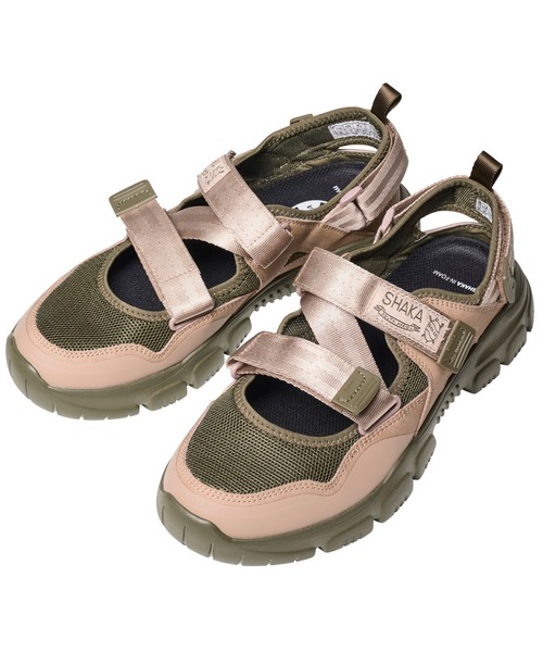 SHAKA(シャカ)の「SHAKA/シャカ OTTER TRAIL AT オッタートレイルエーティーソールシューズ サンダル(サンダル・メンズ・ブラック/オリーブ・8/9/10)」の2枚目の写真