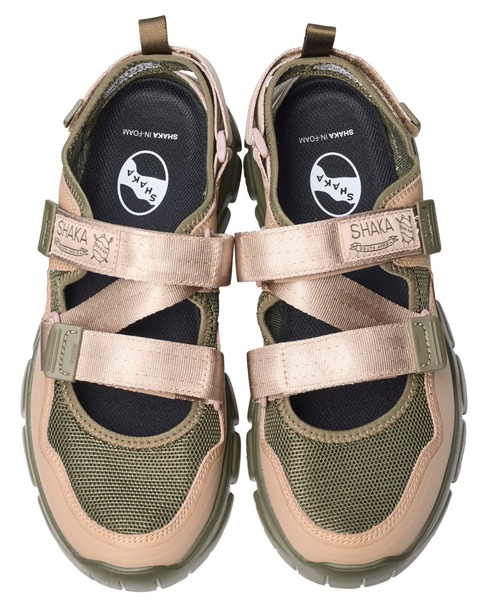 SHAKA(シャカ)の「SHAKA/シャカ OTTER TRAIL AT オッタートレイルエーティーソールシューズ サンダル(サンダル・メンズ・ブラック/オリーブ・8/9/10)」の3枚目の写真