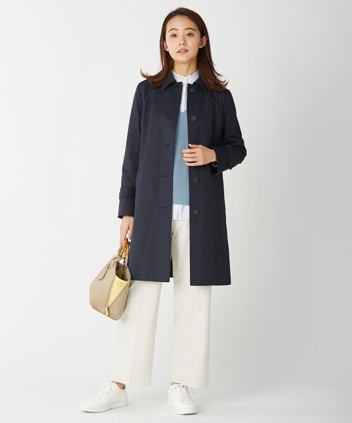 J.PRESS(ジェイプレス)の「【洗える】リランチェツイル ストレート パンツ(その他パンツ・レディース・アイボリー系/カーキ系/ネイビー系/スモーキーグリーン系・T13/T15)」の6枚目の写真
