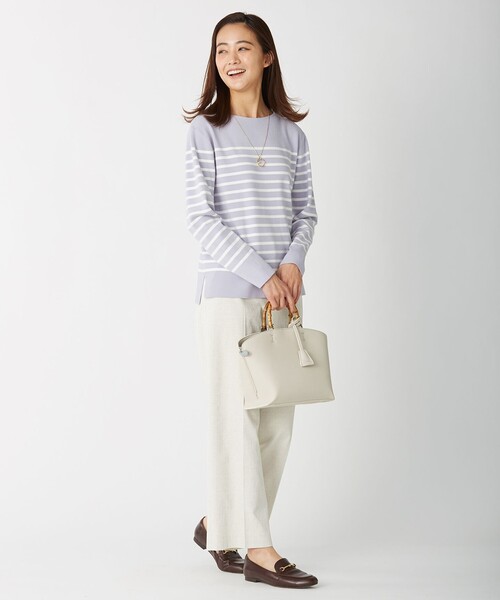 J.PRESS(ジェイプレス)の「【洗える】リランチェツイル ストレート パンツ(その他パンツ・レディース・アイボリー系/カーキ系/ネイビー系/スモーキーグリーン系・T13/T15)」の7枚目の写真