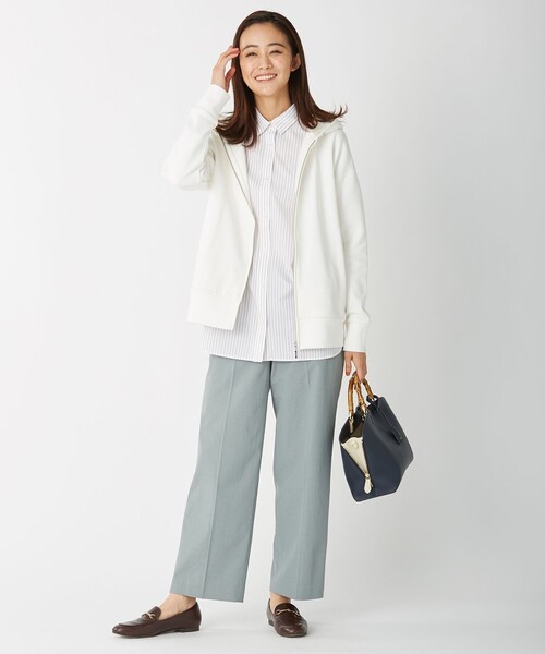 J.PRESS(ジェイプレス)の「【洗える】リランチェツイル ストレート パンツ(その他パンツ・レディース・アイボリー系/カーキ系/ネイビー系/スモーキーグリーン系・T13/T15)」の19枚目の写真