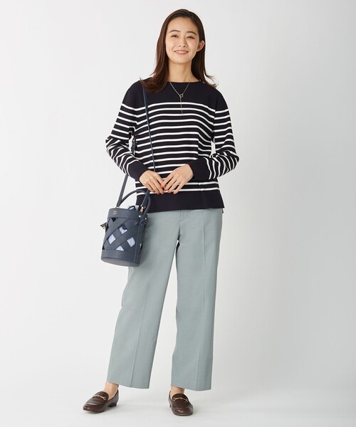 J.PRESS(ジェイプレス)の「【洗える】リランチェツイル ストレート パンツ(その他パンツ・レディース・アイボリー系/カーキ系/ネイビー系/スモーキーグリーン系・T13/T15)」の20枚目の写真