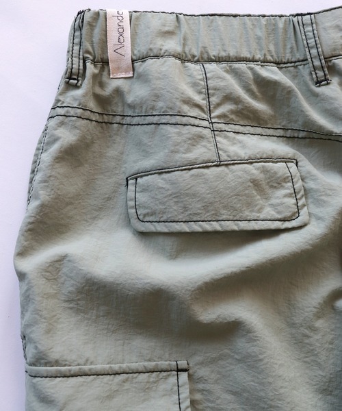 AlexanderLeeChang(アレキサンダーリーチャン)の「AlexanderLeeChang アレキサンダーリーチャン / NYLON CARGO PANTS ナイロンカーゴパンツ / AC042203(カーゴパンツ・メンズ・グレー/ブラック/スカイブルー・2/3)」の10枚目の写真