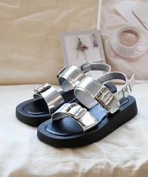 NOFALL | ダブルベルトアウトソールサンダル(サンダル)