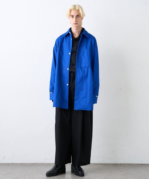 Lui's（ルイス）の「バンブーレーヨンサテン チャイナシャツ（シャツ/ブラウス・メンズ・ホワイト/ブラック・SMALL/MEDIUM）」の22枚目の写真